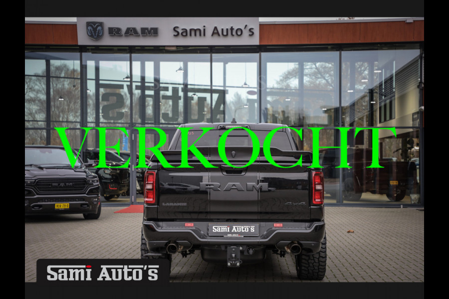 Dodge Ram PREMIUM NIGHT 2025 | BOM VOL + 14.4 INCH SCHERM | LUCHTVERING | HUD | HURRICAN 420PK 636 Nm | PRIJS MET LPG EN COVER EN GARANTIE DUBBELE CABINE | PICK UP | 5 PERSOONS | DC | GRIJSKENTEKEN | VOORRAAD NR 2231 - 4946