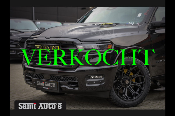 Dodge Ram PREMIUM NIGHT 2025 | BOM VOL + 14.4 INCH SCHERM | LUCHTVERING | HUD | HURRICAN 420PK 636 Nm | PRIJS MET LPG EN COVER EN GARANTIE DUBBELE CABINE | PICK UP | 5 PERSOONS | DC | GRIJSKENTEKEN | VOORRAAD NR 2231 - 4946