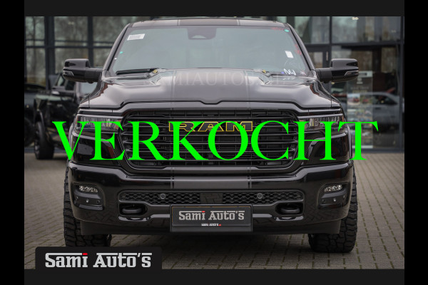 Dodge Ram PREMIUM NIGHT 2025 | BOM VOL + 14.4 INCH SCHERM | LUCHTVERING | HUD | HURRICAN 420PK 636 Nm | PRIJS MET LPG EN COVER EN GARANTIE DUBBELE CABINE | PICK UP | 5 PERSOONS | DC | GRIJSKENTEKEN | VOORRAAD NR 2231 - 4946