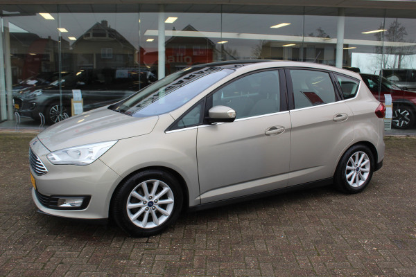 Ford C-MAX 1.0 Titanium , 125pk Climate control , Navigatie , Panoramadak , Trekhaak Bluetooth , Parkeersensoren achter , LED dagrijverlichting