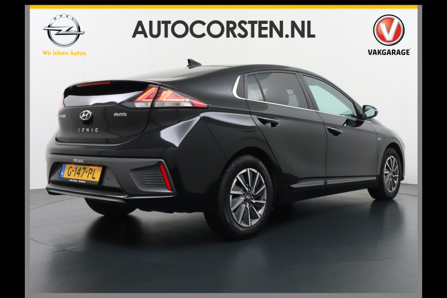 Hyundai IONIQ Premium EV 38kWh Apple Carplay Android Auto Ecc Cruise-Control Adaptief Led Infinity-luidsprekers Warmtepomp Leder Camera Pdc Na Verwarmde stoelen Bluetooth Keyless Lmv Connected I-Key Lane-Assist Verkeersbord-detectie