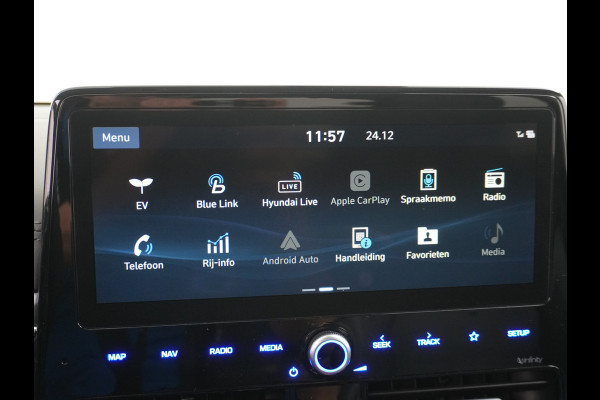 Hyundai IONIQ Premium EV 38kWh Apple Carplay Android Auto Ecc Cruise-Control Adaptief Led Infinity-luidsprekers Warmtepomp Leder Camera Pdc Na Verwarmde stoelen Bluetooth Keyless Lmv Connected I-Key Lane-Assist Verkeersbord-detectie