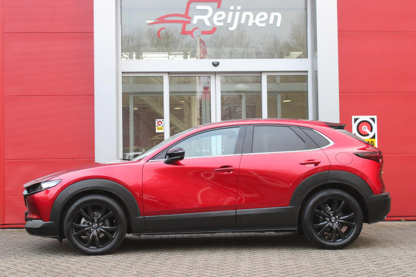 Mazda CX-30 2.0 e-SkyActiv-G M Hybrid 150PK AUTOMAAT NAGISA | ELEKTRISCH VERSTELBARE VOORSTOELEN | BESTUURDERSSTOEL MET GEHEUGENFUNCTIE | STOELVERWARMING | BOSE AUDIO SYSTEM | FULL LED KOPLAMPEN | HEAD UP DISPLAY GEKOPPELD AAN STOELGEHEUGEN | CLIMATE CONTROL | DRAADLOOS APPLE CARPLAY/ANDROID AUTO | NAVIGATIE | DODEHOEK DETECTIE | ELEKTRISCHE BEDIENBARE ACHTERKLEP | DRAADLOZE TELEFOON LADER | ADAPTIVE CRUISE CONTROL | KEYLESS ENTRY/START | SPORT PAKKET |