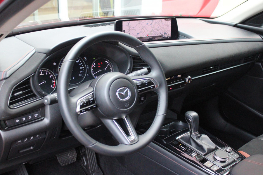 Mazda CX-30 2.0 e-SkyActiv-G M Hybrid 150PK AUTOMAAT NAGISA | ELEKTRISCH VERSTELBARE VOORSTOELEN | BESTUURDERSSTOEL MET GEHEUGENFUNCTIE | STOELVERWARMING | BOSE AUDIO SYSTEM | FULL LED KOPLAMPEN | HEAD UP DISPLAY GEKOPPELD AAN STOELGEHEUGEN | CLIMATE CONTROL | DRAADLOOS APPLE CARPLAY/ANDROID AUTO | NAVIGATIE | DODEHOEK DETECTIE | ELEKTRISCHE BEDIENBARE ACHTERKLEP | DRAADLOZE TELEFOON LADER | ADAPTIVE CRUISE CONTROL | KEYLESS ENTRY/START | SPORT PAKKET |