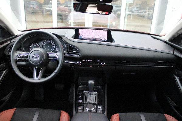 Mazda CX-30 2.0 e-SkyActiv-G M Hybrid 150PK AUTOMAAT NAGISA | ELEKTRISCH VERSTELBARE VOORSTOELEN | BESTUURDERSSTOEL MET GEHEUGENFUNCTIE | STOELVERWARMING | BOSE AUDIO SYSTEM | FULL LED KOPLAMPEN | HEAD UP DISPLAY GEKOPPELD AAN STOELGEHEUGEN | CLIMATE CONTROL | DRAADLOOS APPLE CARPLAY/ANDROID AUTO | NAVIGATIE | DODEHOEK DETECTIE | ELEKTRISCHE BEDIENBARE ACHTERKLEP | DRAADLOZE TELEFOON LADER | ADAPTIVE CRUISE CONTROL | KEYLESS ENTRY/START | SPORT PAKKET |