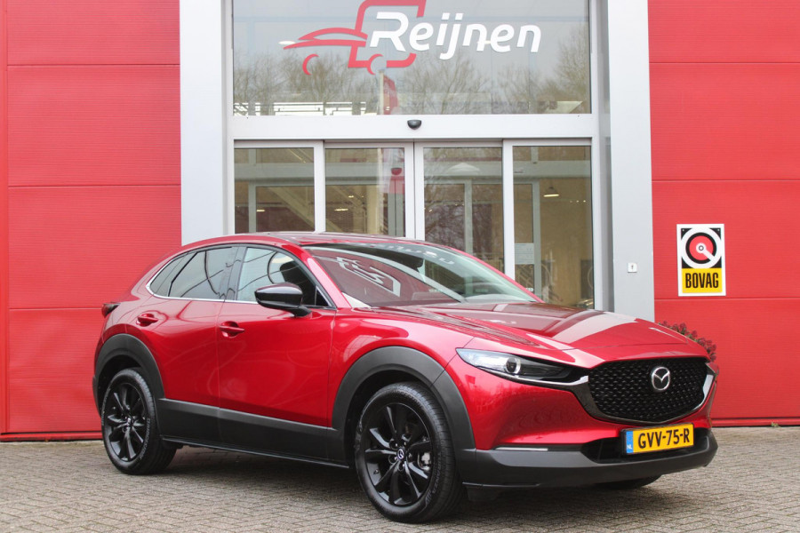 Mazda CX-30 2.0 e-SkyActiv-G M Hybrid 150PK AUTOMAAT NAGISA | ELEKTRISCH VERSTELBARE VOORSTOELEN | BESTUURDERSSTOEL MET GEHEUGENFUNCTIE | STOELVERWARMING | BOSE AUDIO SYSTEM | FULL LED KOPLAMPEN | HEAD UP DISPLAY GEKOPPELD AAN STOELGEHEUGEN | CLIMATE CONTROL | DRAADLOOS APPLE CARPLAY/ANDROID AUTO | NAVIGATIE | DODEHOEK DETECTIE | ELEKTRISCHE BEDIENBARE ACHTERKLEP | DRAADLOZE TELEFOON LADER | ADAPTIVE CRUISE CONTROL | KEYLESS ENTRY/START | SPORT PAKKET |