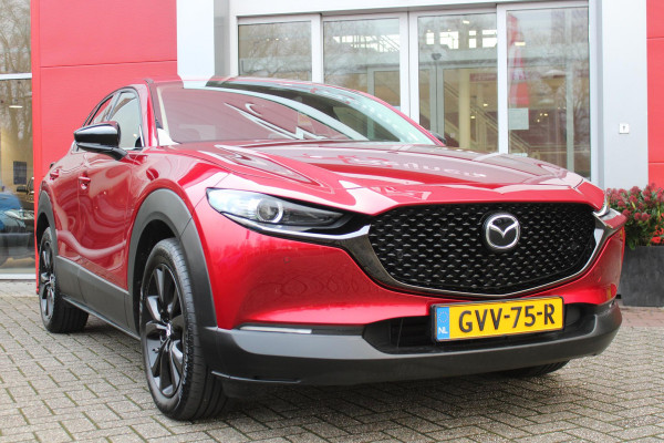 Mazda CX-30 2.0 e-SkyActiv-G M Hybrid 150PK AUTOMAAT NAGISA | ELEKTRISCH VERSTELBARE VOORSTOELEN | BESTUURDERSSTOEL MET GEHEUGENFUNCTIE | STOELVERWARMING | BOSE AUDIO SYSTEM | FULL LED KOPLAMPEN | HEAD UP DISPLAY GEKOPPELD AAN STOELGEHEUGEN | CLIMATE CONTROL | DRAADLOOS APPLE CARPLAY/ANDROID AUTO | NAVIGATIE | DODEHOEK DETECTIE | ELEKTRISCHE BEDIENBARE ACHTERKLEP | DRAADLOZE TELEFOON LADER | ADAPTIVE CRUISE CONTROL | KEYLESS ENTRY/START | SPORT PAKKET |