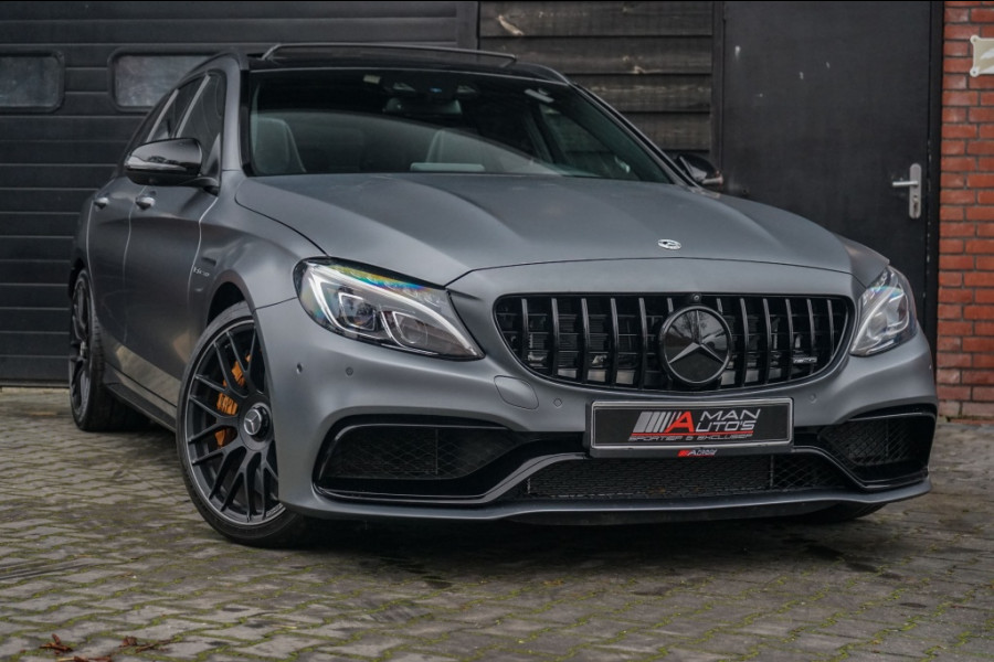 Mercedes-Benz C-Klasse -klasse C63S AMG Pano/Burm/Perf-zetels/Ceramic/Memory/360/Night