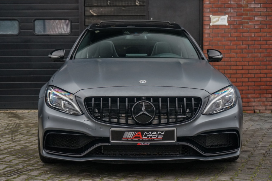 Mercedes-Benz C-Klasse -klasse C63S AMG Pano/Burm/Perf-zetels/Ceramic/Memory/360/Night