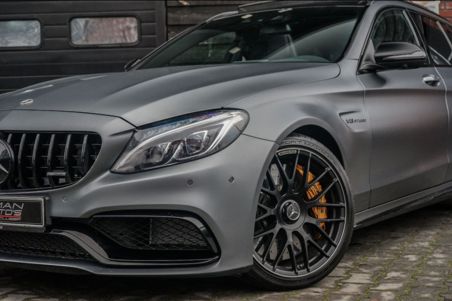 Mercedes-Benz C-Klasse -klasse C63S AMG Pano/Burm/Perf-zetels/Ceramic/Memory/360/Night