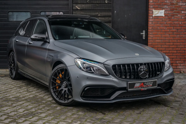 Mercedes-Benz C-Klasse -klasse C63S AMG Pano/Burm/Perf-zetels/Ceramic/Memory/360/Night