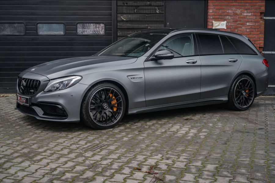 Mercedes-Benz C-Klasse -klasse C63S AMG Pano/Burm/Perf-zetels/Ceramic/Memory/360/Night