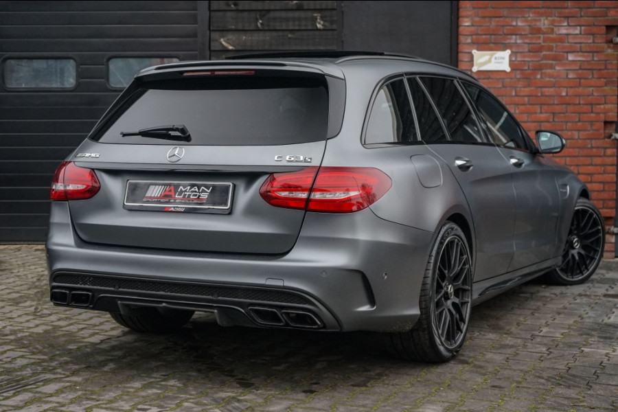 Mercedes-Benz C-Klasse -klasse C63S AMG Pano/Burm/Perf-zetels/Ceramic/Memory/360/Night