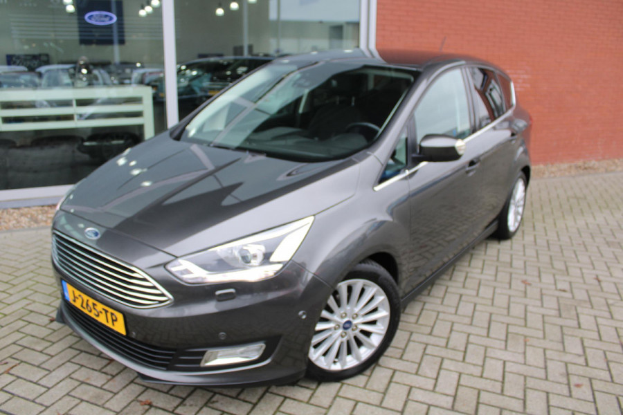 Ford C-MAX 1.0 EcoBoost 125 PK Titanium | Trekhaak | 17 INCH Lichtmetalen Velgen | Camera | Winterpack | Half leder | Xenon | Navigatie | Cruise Control