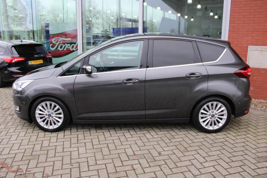 Ford C-MAX 1.0 EcoBoost 125 PK Titanium | Trekhaak | 17 INCH Lichtmetalen Velgen | Camera | Winterpack | Half leder | Xenon | Navigatie | Cruise Control