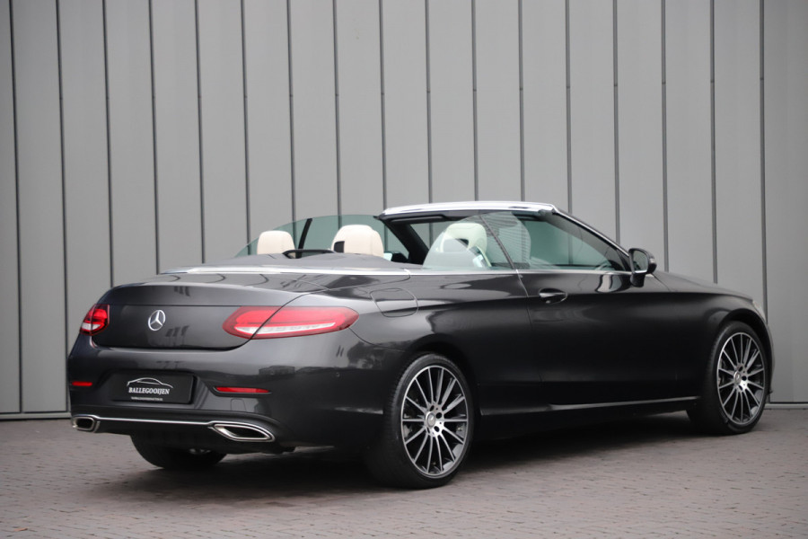 Mercedes-Benz C-Klasse Cabrio 300 Aut9 | 258PK | Airscarf | Stoelverw. | Leder | AMG 19 inch | Facelift | 2018.