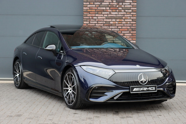 Mercedes-Benz EQS 450+ AMG Line 108 kWh | Netto ex BTW 68.500,- | Hyperscreen | Airmatic | Distronic+ | Achterasbesturing | Panoramadak | HUD | Burmester | Memory | Leder | Surround Camera | Keyless Go |