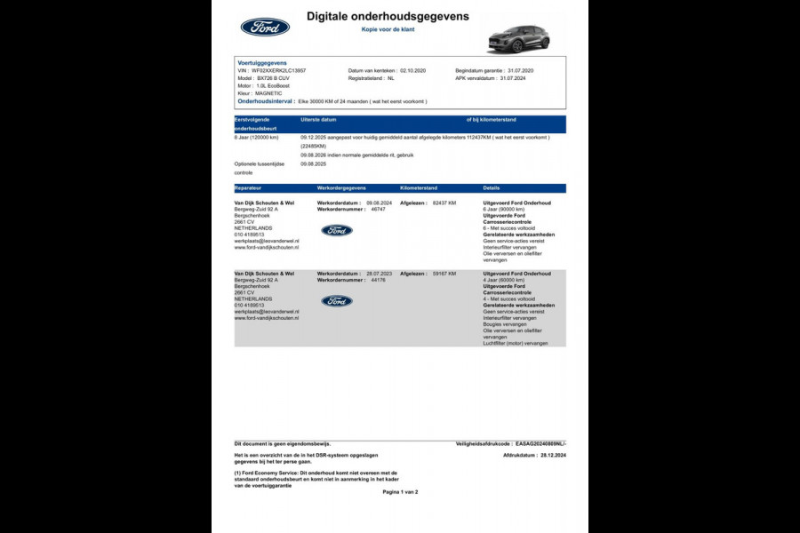 Ford Puma 1.0 EcoBoost Hybrid ST-Line | Navi, Stoel+Stuurverw., MassageStoelen, Carplay/Android, Climate, Verw.Voorruit, Cruise |