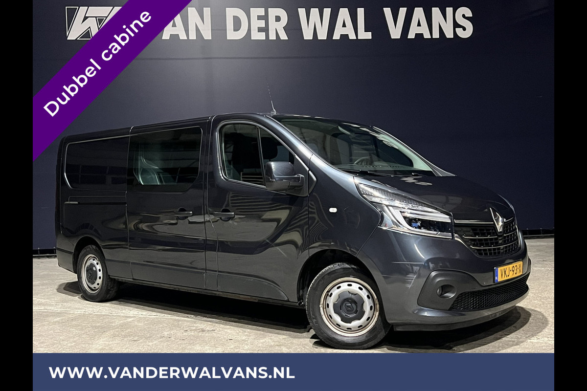 Renault Trafic 2.0 dCi 120pk **BPM VRIJ voor de Ondernemer** L2H1 Dubbele Cabine Euro6 Airco | 6-Zits | Navigatie | 2x zijdeur | LED | Camera Cruisecontrol, Parkeersensoren, Trekhaak