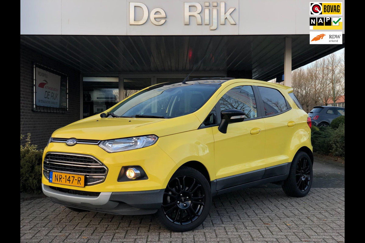 Ford EcoSport 1.0 EcoBoost Titanium S | Half leder, Navi, Stoelverw., Keyless, Cruise, Climate, PDC |