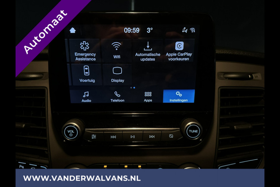 Ford Transit Custom 2.0 TDCI 130pk Automaat L1H1 Euro6 Airco | 2x zijdeur | Camera | LED | Apple Carplay Cruisecontrol, Verwarmde voorruit, Trekhaak, Parkeersensoren, Bijrijdersbank