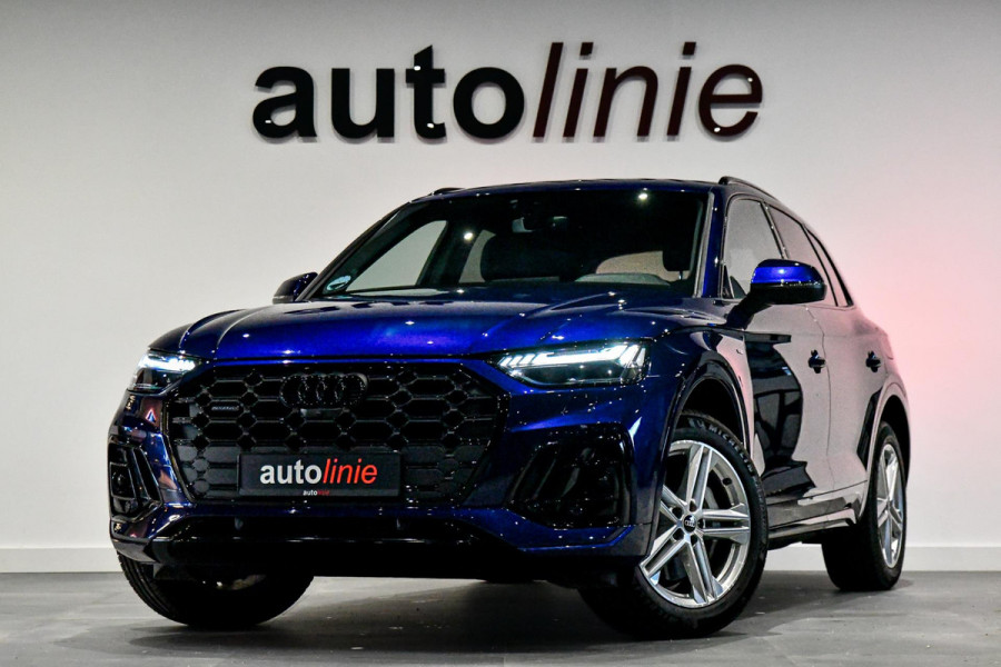 Audi Q5 50 TFSI e quattro S-Line. ACC, 360, Keyless, Sfeer, Matrix, CarPlay!