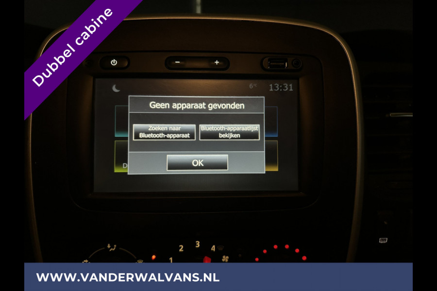 Renault Trafic 2.0 dCi 120pk **BPM VRIJ voor de Ondernemer** L2H1 Dubbele Cabine Euro6 Airco | 6-Zits | LED | 2x zijdeur | Camera | Navigatie | Trekhaak, Parkeersensoren