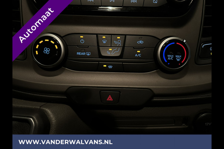 Ford Transit Custom 2.0 TDCI 130pk Automaat L1H1 Euro6 Airco | 2x zijdeur | Camera | LED | Apple Carplay Cruisecontrol, Verwarmde voorruit, Trekhaak, Parkeersensoren, Bijrijdersbank