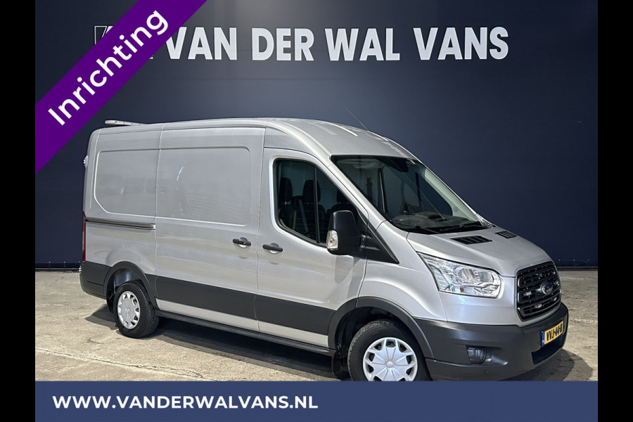 Ford Transit 2.0 TDCI 131pk **BPM VRIJ voor de Ondernemer** L2H2 inrichting Euro6 Airco | Camera | Cruisecontrol | Parkeersensoren Verwarmde voorruit, Bijrijdersbank, 2600kg trekvermogen