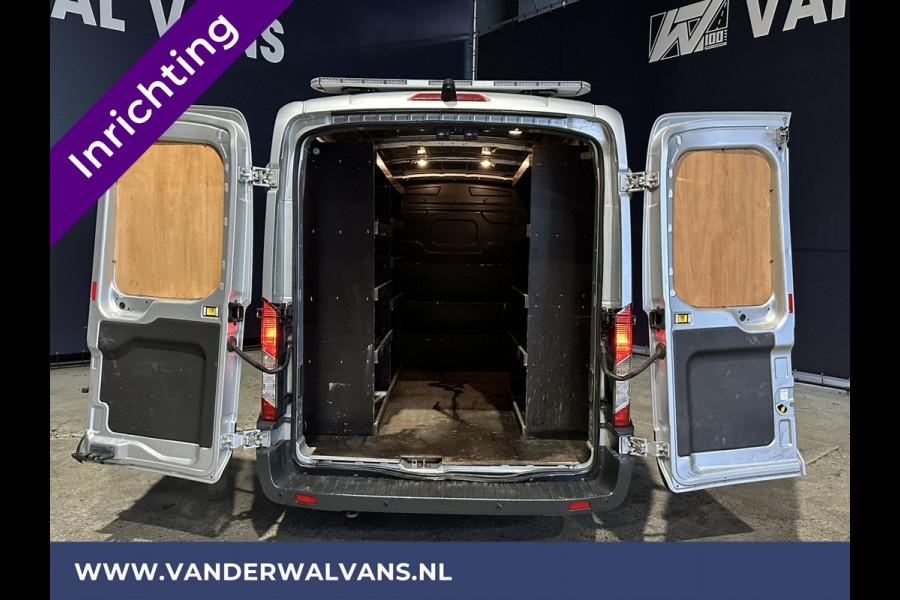 Ford Transit 2.0 TDCI 131pk **BPM VRIJ voor de Ondernemer** L2H2 inrichting Euro6 Airco | Camera | Cruisecontrol | Parkeersensoren Verwarmde voorruit, Bijrijdersbank, 2600kg trekvermogen