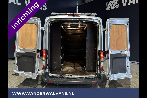 Ford Transit 2.0 TDCI 131pk **BPM VRIJ voor de Ondernemer** L2H2 inrichting Euro6 Airco | Camera | Cruisecontrol | Parkeersensoren Verwarmde voorruit, Bijrijdersbank, 2600kg trekvermogen