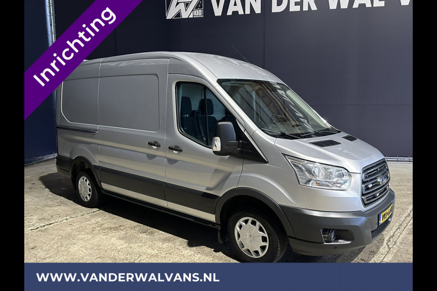 Ford Transit 2.0 TDCI 131pk **BPM VRIJ voor de Ondernemer** L2H2 inrichting Euro6 Airco | Camera | Cruisecontrol | Parkeersensoren Verwarmde voorruit, Bijrijdersbank, 2600kg trekvermogen