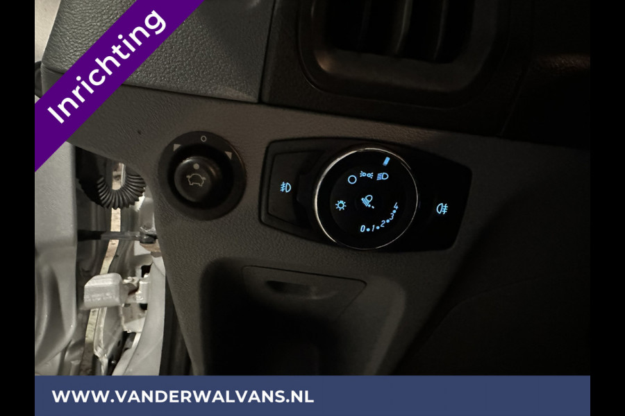 Ford Transit 2.0 TDCI 131pk **BPM VRIJ voor de Ondernemer** L2H2 inrichting Euro6 Airco | Camera | Cruisecontrol | Parkeersensoren Verwarmde voorruit, Bijrijdersbank, 2600kg trekvermogen