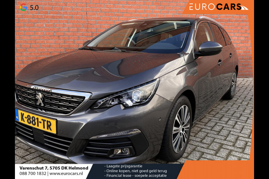 Peugeot 308 SW 1.2 PureTech Blue Lease Allure Navigatie Afneembare trekhaak Parkeersensoren Cruise Control Virtual Cockpit Ledverlichting Getinte ramen Climate Control