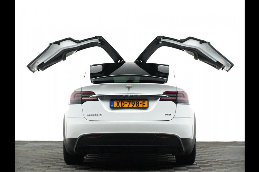 Tesla Model X 75D 335pk AWD (autopilot,carbon,alcantara hemel,sportleer)