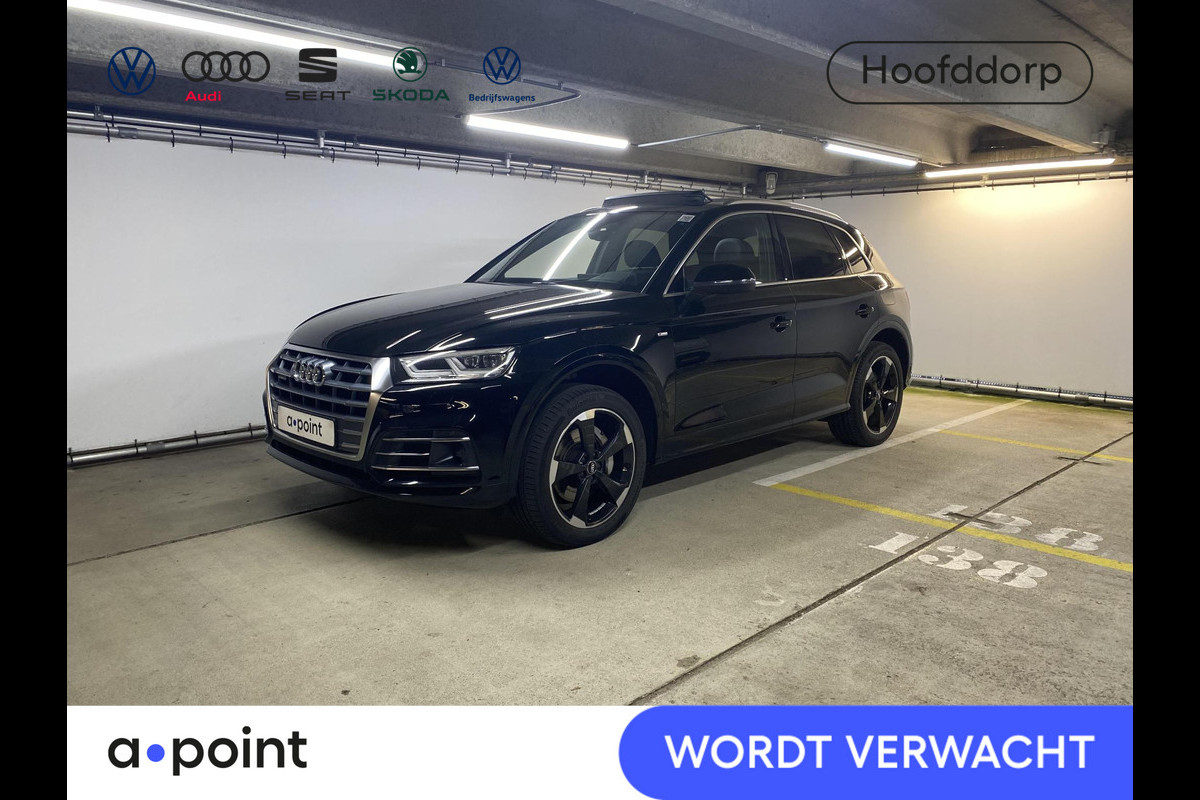 Audi Q5 50 TFSI e quattro S edition 299 pk S-tronic | Navigatie | Panoramadak | Parkeersensoren | Achteruitrijcamera | Adaptieve cruise control | Stoelverwarming | S-Line |