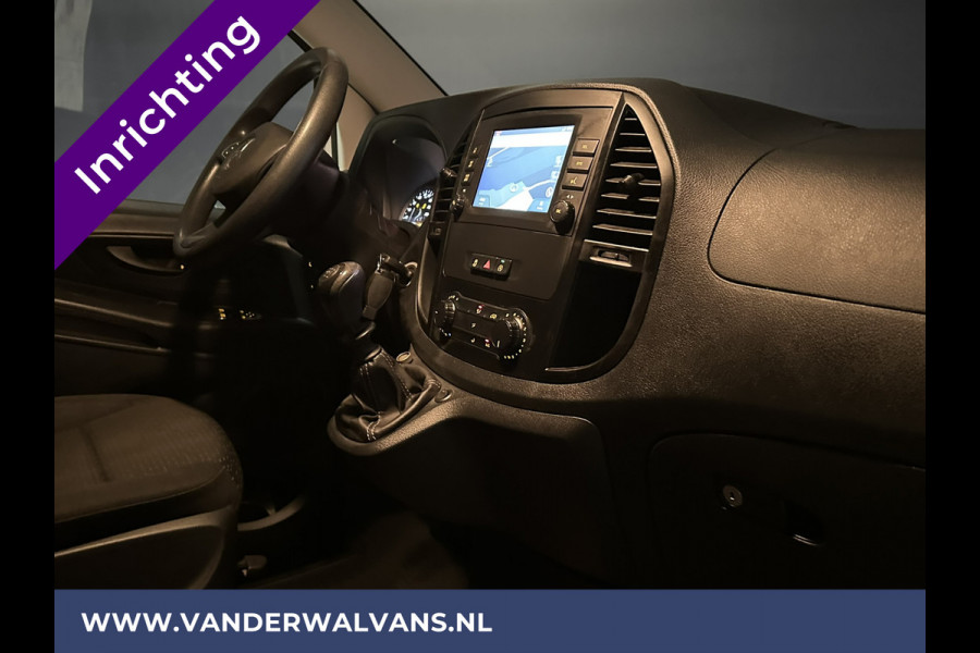 Mercedes-Benz Vito 116 CDI 164pk **BPM VRIJ voor de Ondernemer** L3H1 inrichting Euro6 Airco | Camera | Navigatie Apple Carplay, Android Auto, Cruisecontrol, Trekhaak, Parkeersensoren