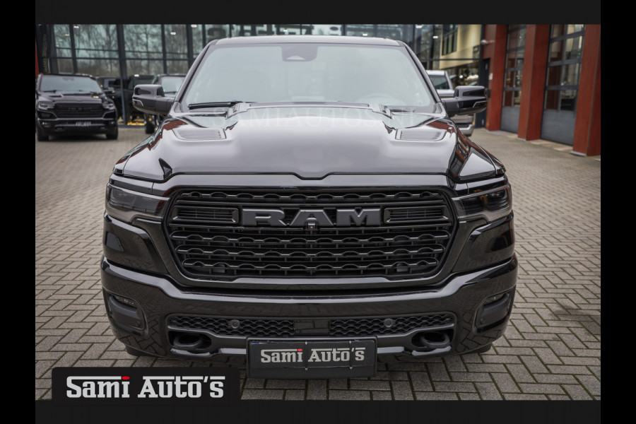 Dodge Ram 1500 LIMITED NIGHT HIGH OUTPUT H.O 540PK 706 Nm 2025 | XB9 | MASSAGE | BOM VOL | CREW CAB | DUBBELE CABINE | GRIJSKENTEKEN | DE MEEST LUXUEUZE en BEGEERDE Pick-up VOORRAAD NR 2338 - 5404