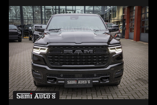 Dodge Ram 1500 LIMITED NIGHT HIGH OUTPUT H.O 540PK 706 Nm 2025 | XB9 | MASSAGE | BOM VOL | CREW CAB | DUBBELE CABINE | GRIJSKENTEKEN | DE MEEST LUXUEUZE en BEGEERDE Pick-up VOORRAAD NR 2338 - 5404