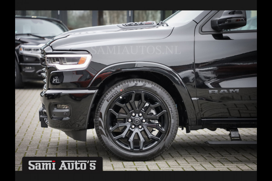 Dodge Ram 1500 LIMITED NIGHT HIGH OUTPUT H.O 540PK 706 Nm 2025 | XB9 | MASSAGE | BOM VOL | CREW CAB | DUBBELE CABINE | GRIJSKENTEKEN | DE MEEST LUXUEUZE en BEGEERDE Pick-up VOORRAAD NR 2338 - 5404