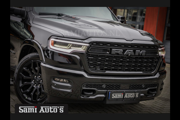 Dodge Ram 1500 LIMITED NIGHT HIGH OUTPUT H.O 540PK 706 Nm 2025 | XB9 | MASSAGE | BOM VOL | CREW CAB | DUBBELE CABINE | GRIJSKENTEKEN | DE MEEST LUXUEUZE en BEGEERDE Pick-up VOORRAAD NR 2338 - 5404