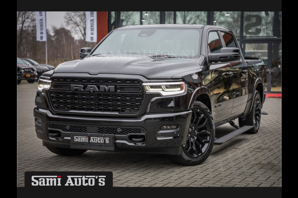 Dodge Ram 1500 LIMITED NIGHT HIGH OUTPUT H.O 540PK 706 Nm 2025 | XB9 | MASSAGE | BOM VOL | CREW CAB | DUBBELE CABINE | GRIJSKENTEKEN | DE MEEST LUXUEUZE en BEGEERDE Pick-up VOORRAAD NR 2338 - 5404