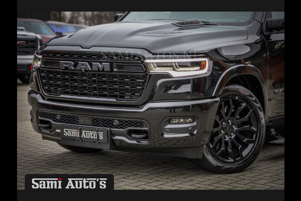 Dodge Ram 1500 LIMITED NIGHT HIGH OUTPUT H.O 540PK 706 Nm 2025 | XB9 | MASSAGE | BOM VOL | CREW CAB | DUBBELE CABINE | GRIJSKENTEKEN | DE MEEST LUXUEUZE en BEGEERDE Pick-up VOORRAAD NR 2338 - 5404