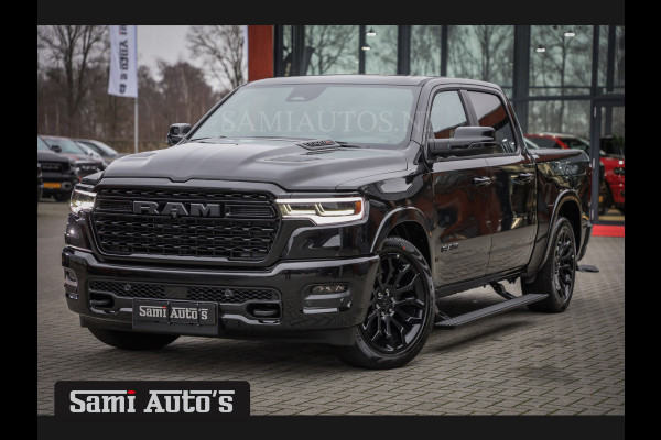 Dodge Ram 1500 LIMITED NIGHT H.O 540PK 706 Nm 2025 | XB9 | MASSAGE | BOM VOL | CREW CAB | DUBBELE CABINE | GRIJSKENTEKEN | €99950,- EXCL BTW | DE MEEST LUXUEUZE en BEGEERDE Pick-up VOORRAAD NR 2330 - 7407