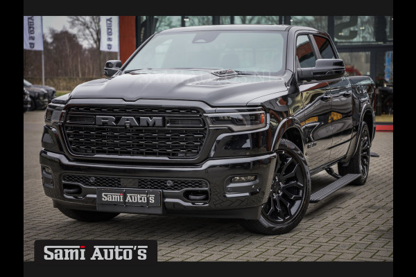 Dodge Ram 1500 LIMITED NIGHT DE MEEST LUXUEUZE PICK UP HIGH OUTPUT H.O 540PK 706 Nm 2025 | XB9 | MASSAGE | BOM VOL | CREW CAB | DUBBELE CABINE | GRIJSKENTEKEN | VOORRAAD NR 2331 - 5133