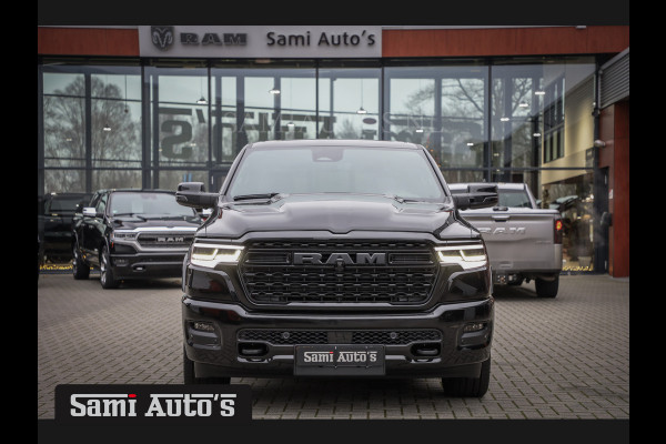 Dodge Ram 1500 LIMITED NIGHT HIGH OUTPUT H.O 540PK 706 Nm 2025 | XB9 | MASSAGE | BOM VOL | CREW CAB | DUBBELE CABINE | GRIJSKENTEKEN | DE MEEST LUXUEUZE en BEGEERDE Pick-up | VOORRAAD NR 2329 - 5135