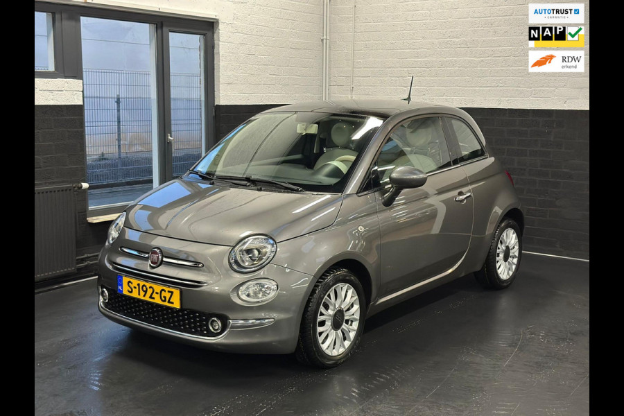 Fiat 500 1.2 Lounge, navi, dab, 1/2 leder, glazen dak