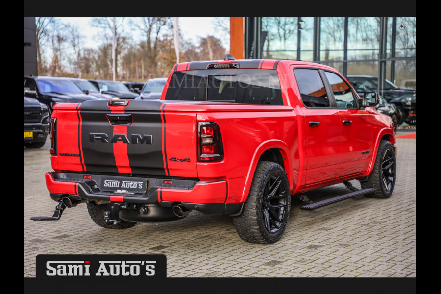 Dodge Ram 2025 NIGHT PREMIUM | BOM VOL + 14.4 INCH SCHERM + LUCHTVERING + HUD | HURRICANE 420PK 636 Nm | PRIJS MET LPG EN COVER EN GARANTI DUBBELE CABINE | PICK UP | 5 PERSOONS | DC | GRIJSKENTEKEN | PR4 FLAME RED | VOORRAAD NR 2234 - 4995