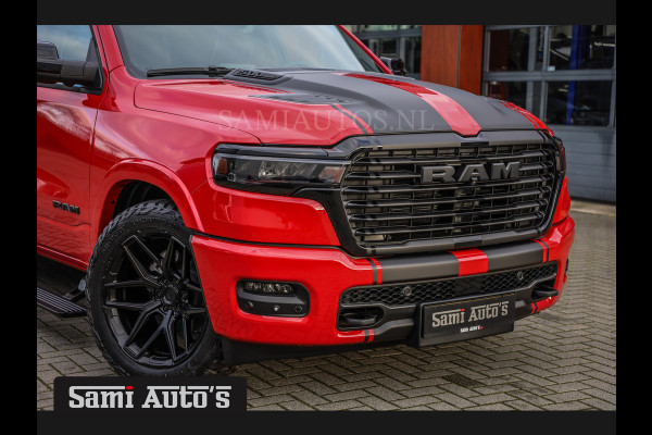 Dodge Ram 2025 NIGHT PREMIUM | BOM VOL + 14.4 INCH SCHERM + LUCHTVERING + HUD | HURRICANE 420PK 636 Nm | PRIJS MET LPG EN COVER EN GARANTI DUBBELE CABINE | PICK UP | 5 PERSOONS | DC | GRIJSKENTEKEN | PR4 FLAME RED | VOORRAAD NR 2234 - 4995