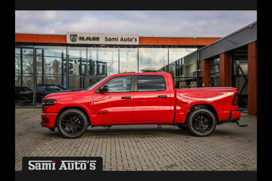 Dodge Ram 2025 NIGHT PREMIUM | BOM VOL + 14.4 INCH SCHERM + LUCHTVERING + HUD | HURRICANE 420PK 636 Nm | PRIJS MET LPG EN COVER EN GARANTI DUBBELE CABINE | PICK UP | 5 PERSOONS | DC | GRIJSKENTEKEN | PR4 FLAME RED | VOORRAAD NR 2234 - 4995